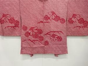 アンティーク　本総絞り　桐に菊・芝草模様絵羽織